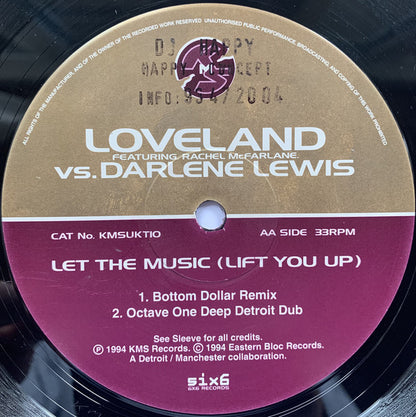 Loveland Featuring Rachel McFarlane Vs. Darlene Lewis : Let The Music (Lift You Up) (12", Single)