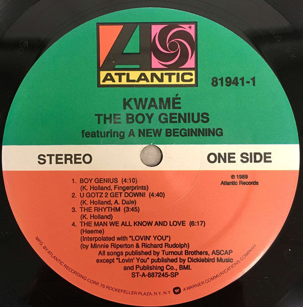 Kwamé Featuring A New Beginning : The Boy Genius (LP, Album)