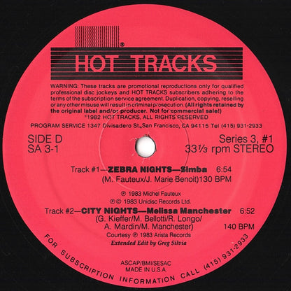 Various : Hot Tracks - Series 3, Issue 1 (2x12", Promo)