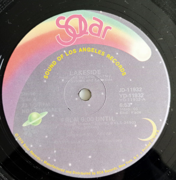 Lakeside : From 9:00 Until / All In My Mind (12", Promo)