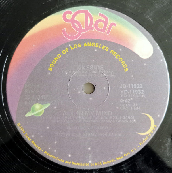 Lakeside : From 9:00 Until / All In My Mind (12", Promo)