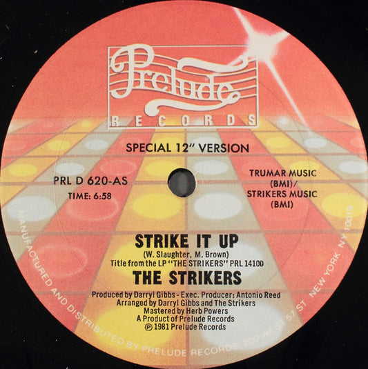 The Strikers : Strike It Up / Bring Out The Devil (12")