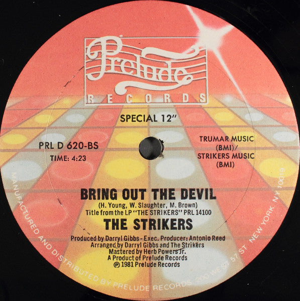 The Strikers : Strike It Up / Bring Out The Devil (12")