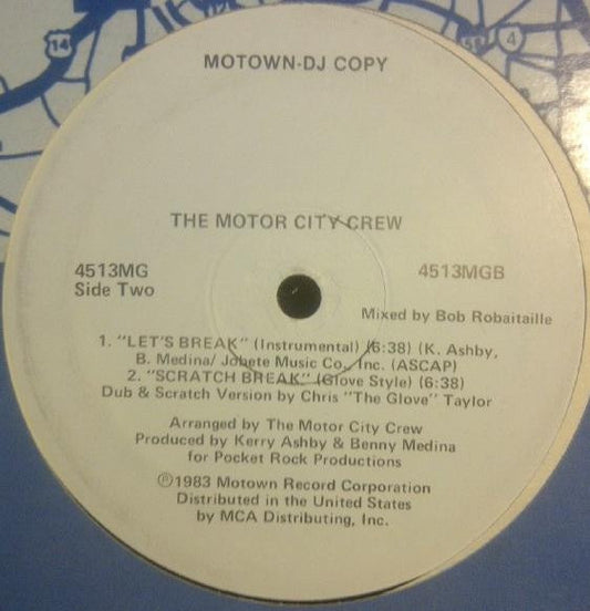 The Motor City Crew : Let's Break (12", Promo)