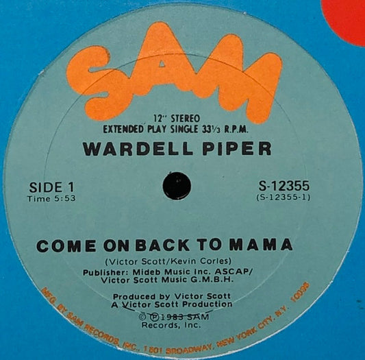 Wardell Piper : Come On Back To Mama (12", Single)