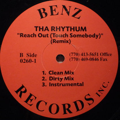 MC Shy D / Tha Rhythum : True That / Reach Out (Touch Somebody) (Remix) (12")
