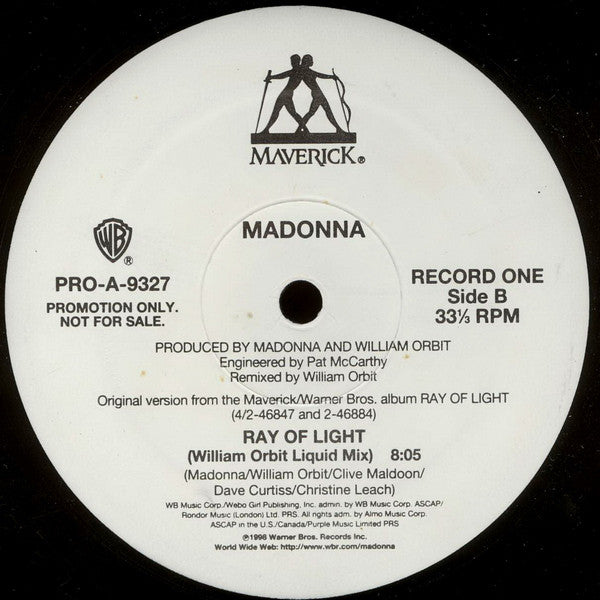 Madonna : Ray Of Light (2x12", Promo)