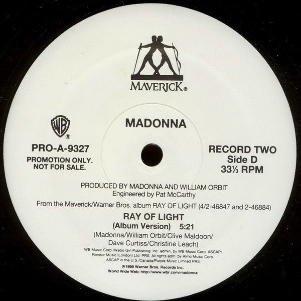 Madonna : Ray Of Light (2x12", Promo)