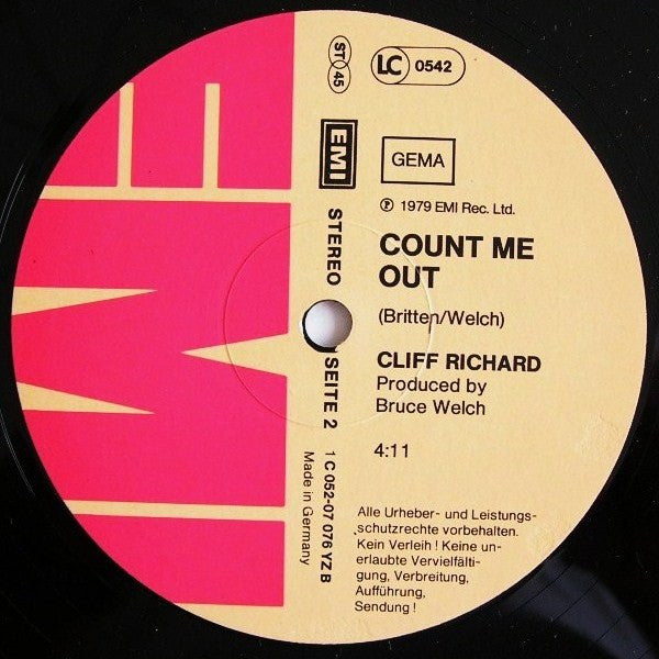 Cliff Richard : We Don't Talk Anymore (12", Maxi)