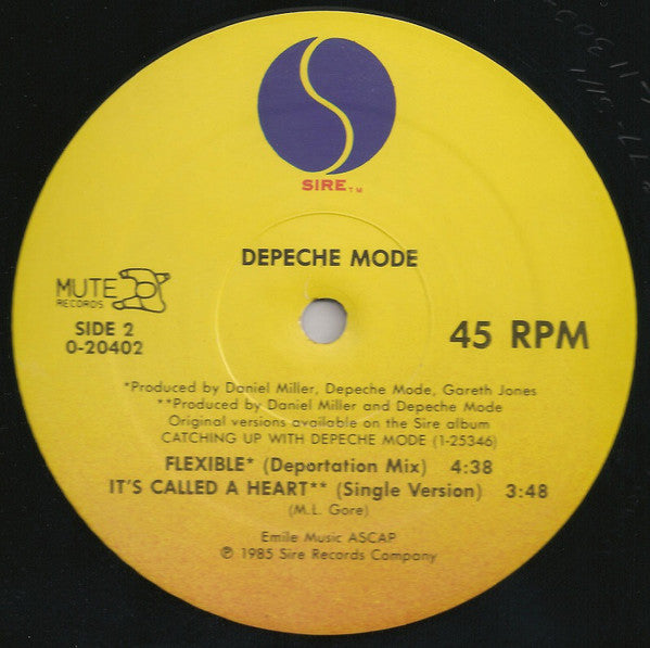 Depeche Mode : It's Called A Heart (12", Maxi, S/Edition)