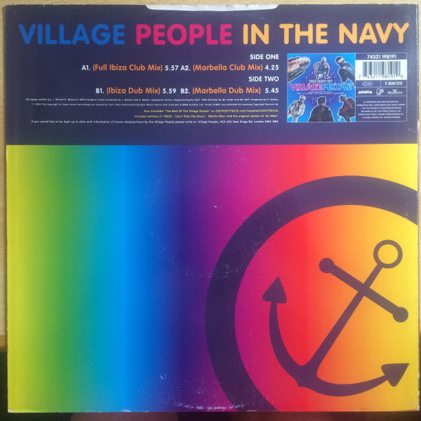 Village People : In The Navy (1994 Remixes) (12")