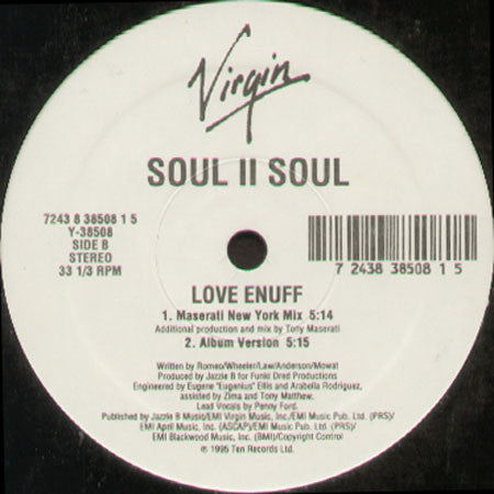 Soul II Soul : Love Enuff (12")