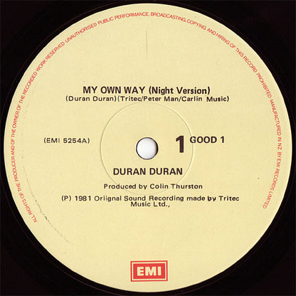 Duran Duran : My Own Way (12")
