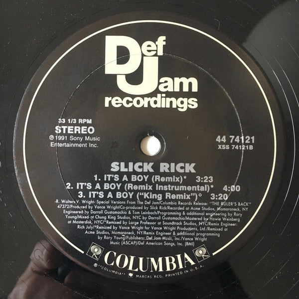 Slick Rick : It's A Boy (12")