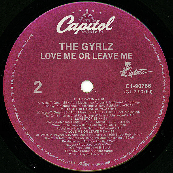 The Gyrlz : Love Me Or Leave Me (LP, Album)
