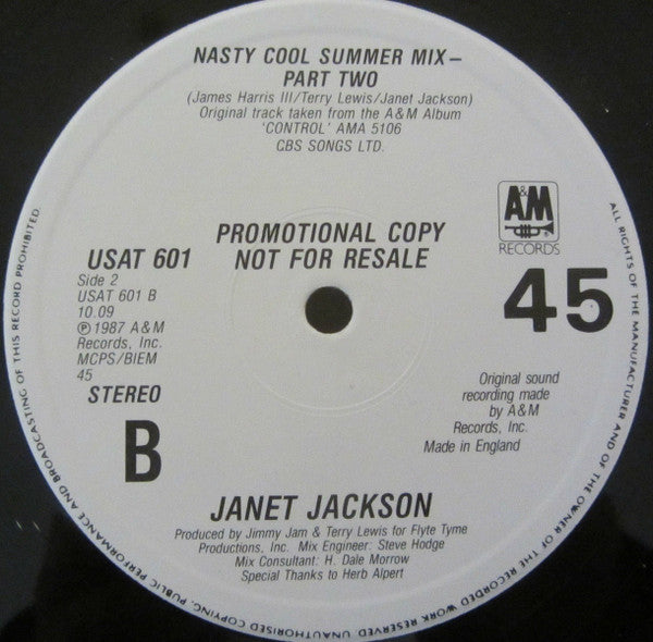 Janet Jackson : Let's Wait Awhile (Remix) (12", Promo)