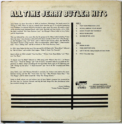 Jerry Butler : All Time Jerry Butler Hits (LP, Comp)