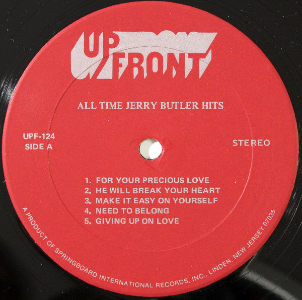 Jerry Butler : All Time Jerry Butler Hits (LP, Comp)