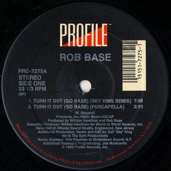 Rob Base : Turn It Out (Go Base) (12", Single)