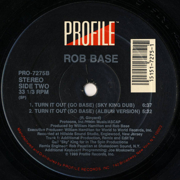 Rob Base : Turn It Out (Go Base) (12", Single)
