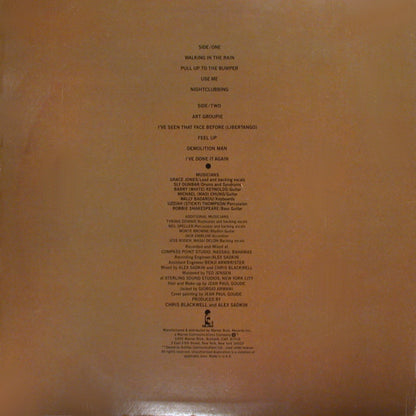 Grace Jones : Nightclubbing (LP, Album, Los)