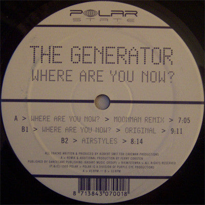 The Generator : Where Are You Now? (12")