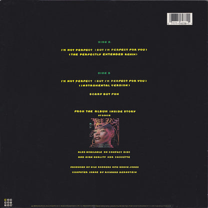 Grace Jones : I'm Not Perfect (But I'm Perfect For You) (12", Spe)