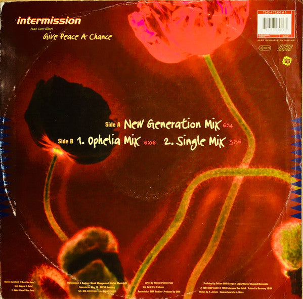 Intermission Feat. Lori Glori : Give Peace A Chance (12")