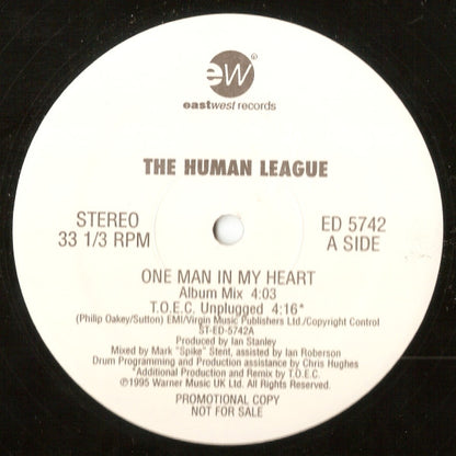 The Human League : One Man In My Heart (12", Promo)
