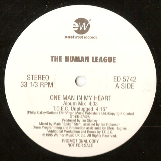 The Human League : One Man In My Heart (12", Promo)