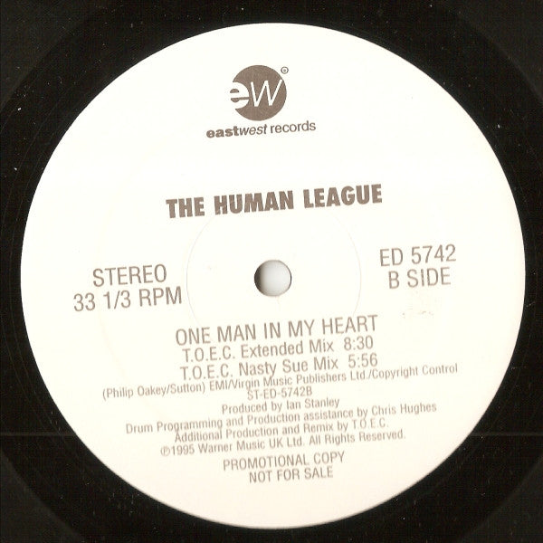 The Human League : One Man In My Heart (12", Promo)