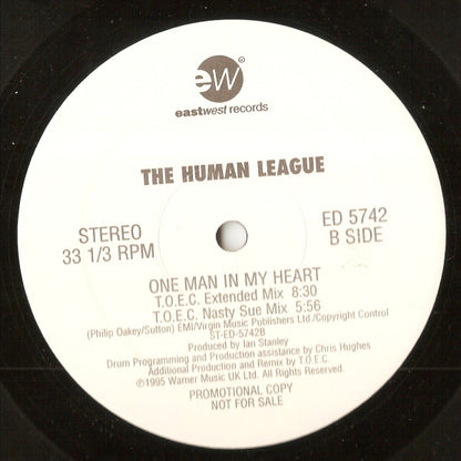 The Human League : One Man In My Heart (12", Promo)