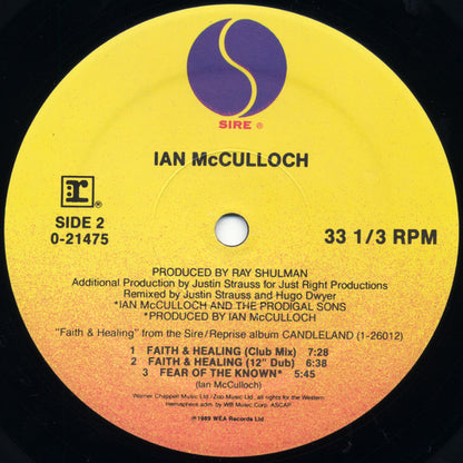Ian McCulloch : Faith & Healing (12", Maxi)