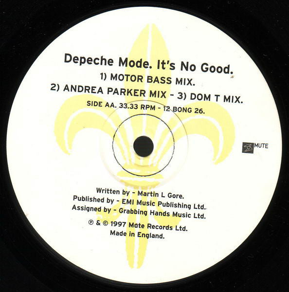 Depeche Mode : It's No Good (12", Single)