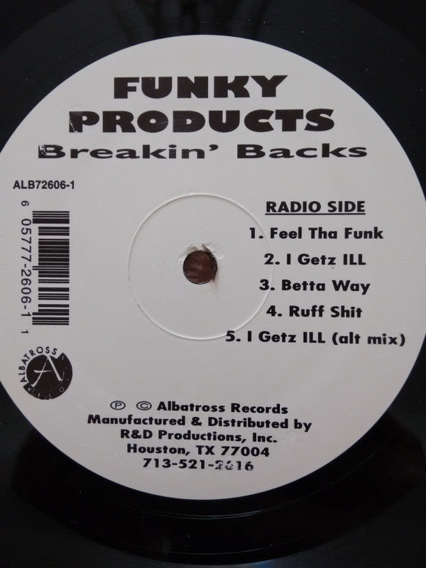 The Funky Products : Breakin' Backs (LP, Album)