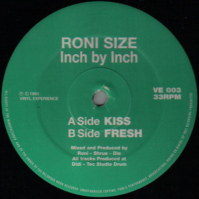 Roni Size : Inch By Inch (12", RP)