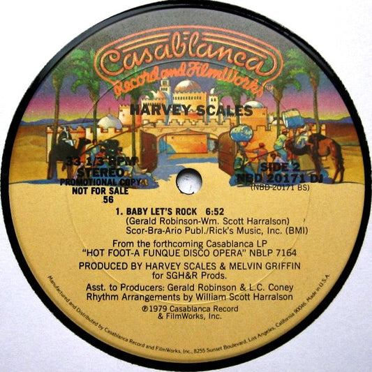 Harvey Scales : Rock Your Body (12", Promo)