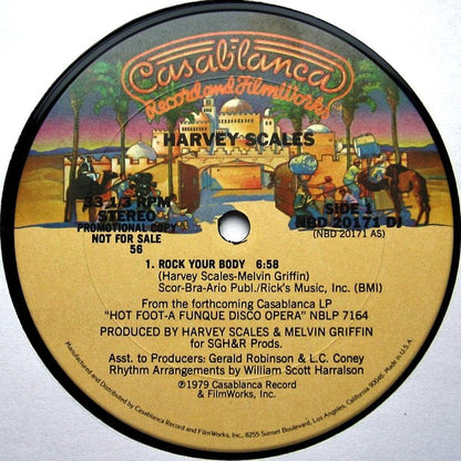 Harvey Scales : Rock Your Body (12", Promo)