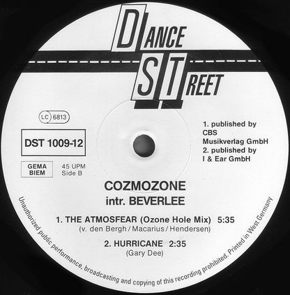 Cozmozone Introducing Beverlee : The Atmosfear (12", Maxi)