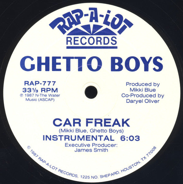 Ghetto Boys* : Car Freak (12", Whi)
