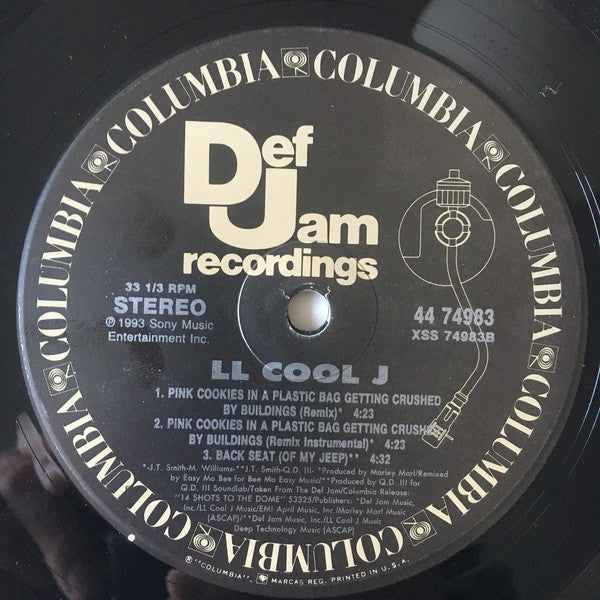 LL Cool J : Pink Cookies In A Plastic Bag Getting Crushed By Buildings (12")