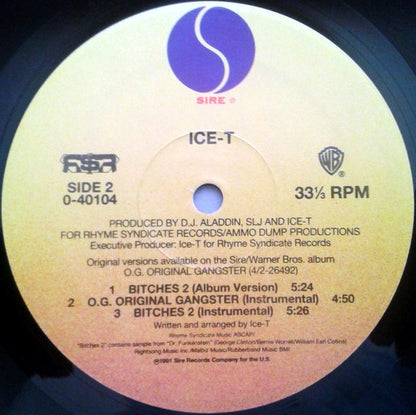 Ice-T : O.G. Original Gangster (12", Maxi)