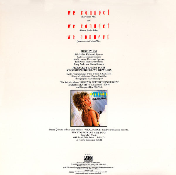 Stacey Q : We Connect (12")