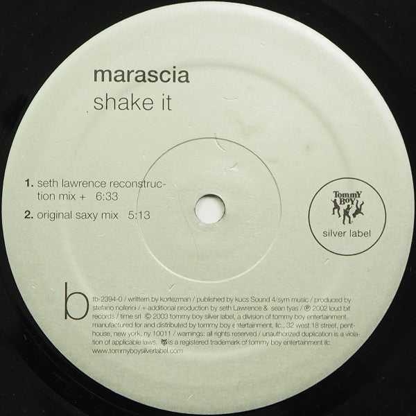 Marascia : Shake It (12")