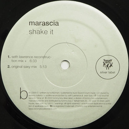 Marascia : Shake It (12")