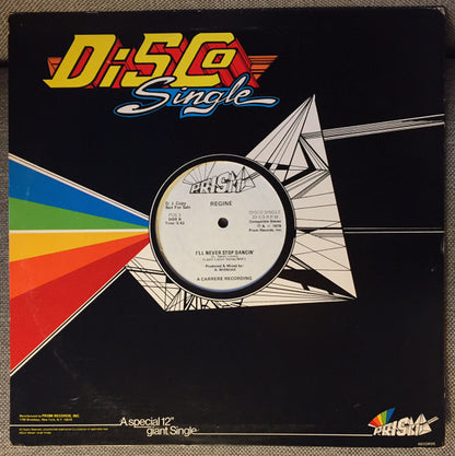 Régine : Je Survivrai (I Will Survive) / I'll Never Stop Dancin' (12", Promo)