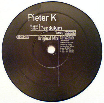 Pieter K : Pendulum (12")