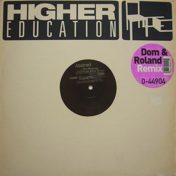 Abstract* : The Message ‎– Fuck Willie Brown (12")