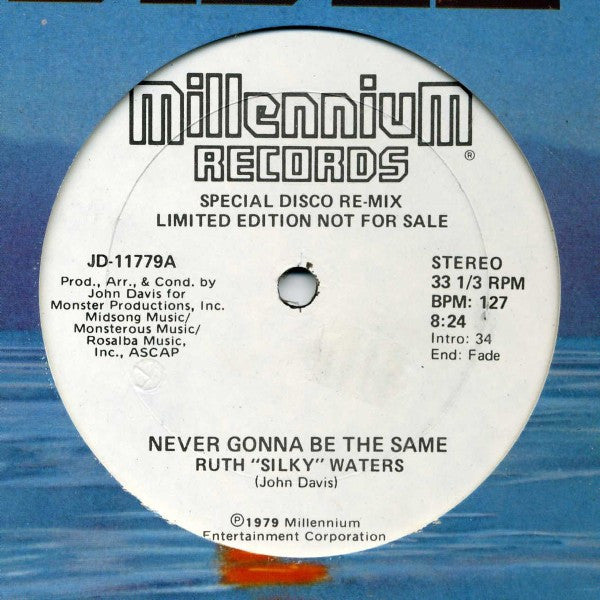 Ruth Waters : Never Gonna Be The Same (12", Ltd, Promo)