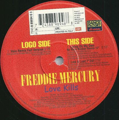 Freddie Mercury : Love Kills (12", Maxi)